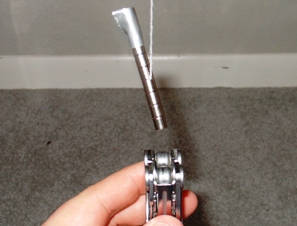 Bring metal near the magnet, and it will swoop down to reach it